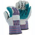 Majestic Majestic Split Cowhide Leather Palm Work Glove with Double Palm, 1 pair 4501CDP/8